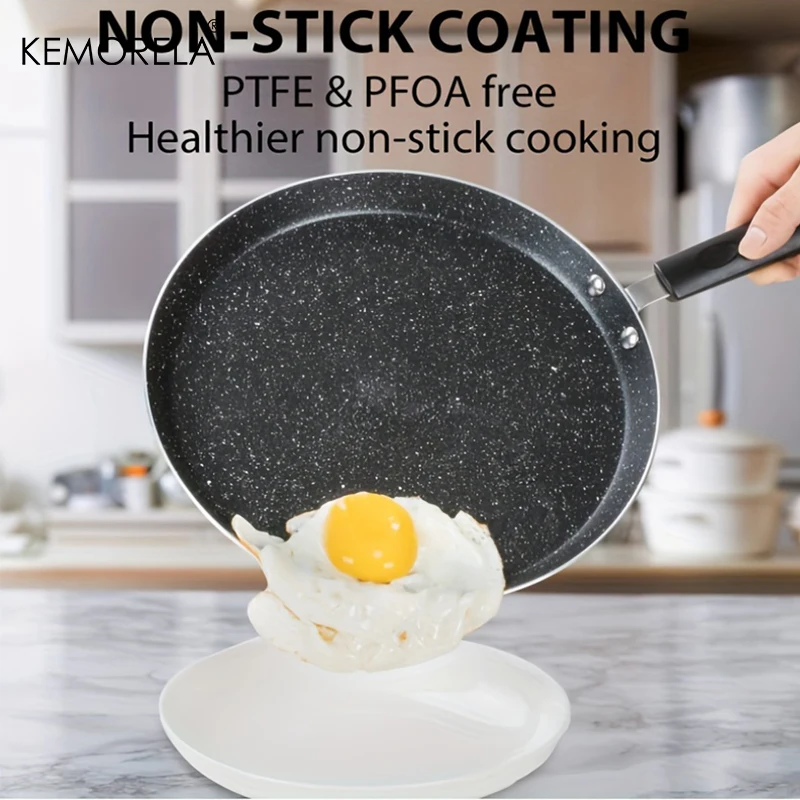Crepe Pan Nonstick - Panela Antiaderente 18/22/26CM para Café da