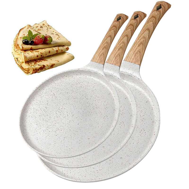 Crepe Pan Nonstick - Panela Antiaderente para Crepes e Ovos