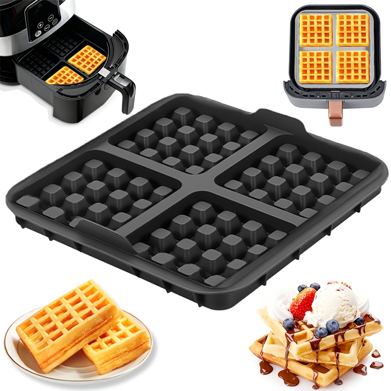 Crepe Pan Nonstick - Forma Quadrada para Waffles, Panela Antiaderente
