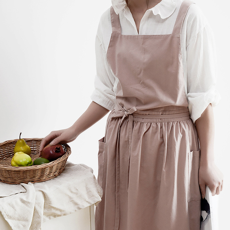 Home Cooking In Japanese - Mulheres algodão linho babador avental estilo