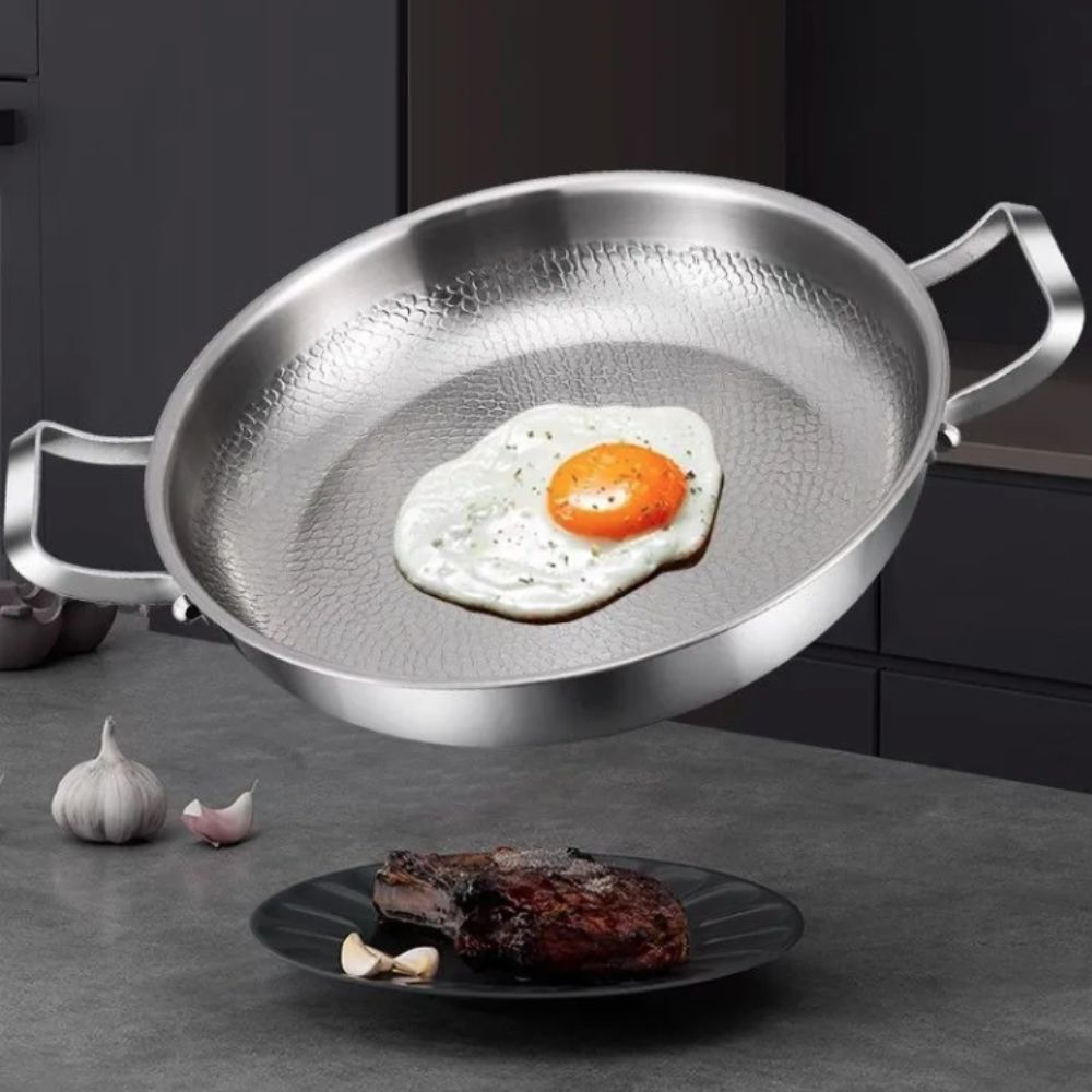 Crepe Pan Nonstick - Panela de Fritura de Titânio Durável