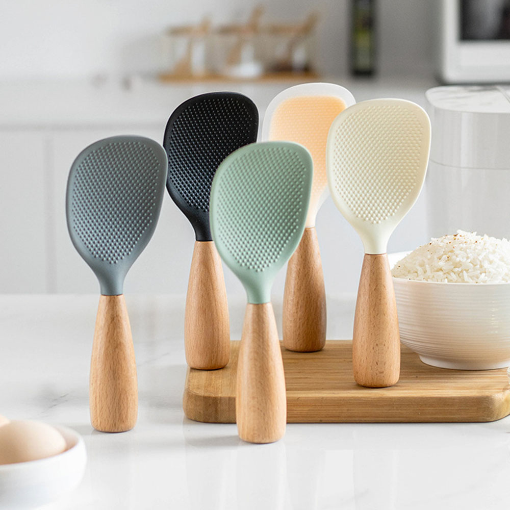 Crepe Pan Nonstick - 1 pçs colher de silicone antiaderente