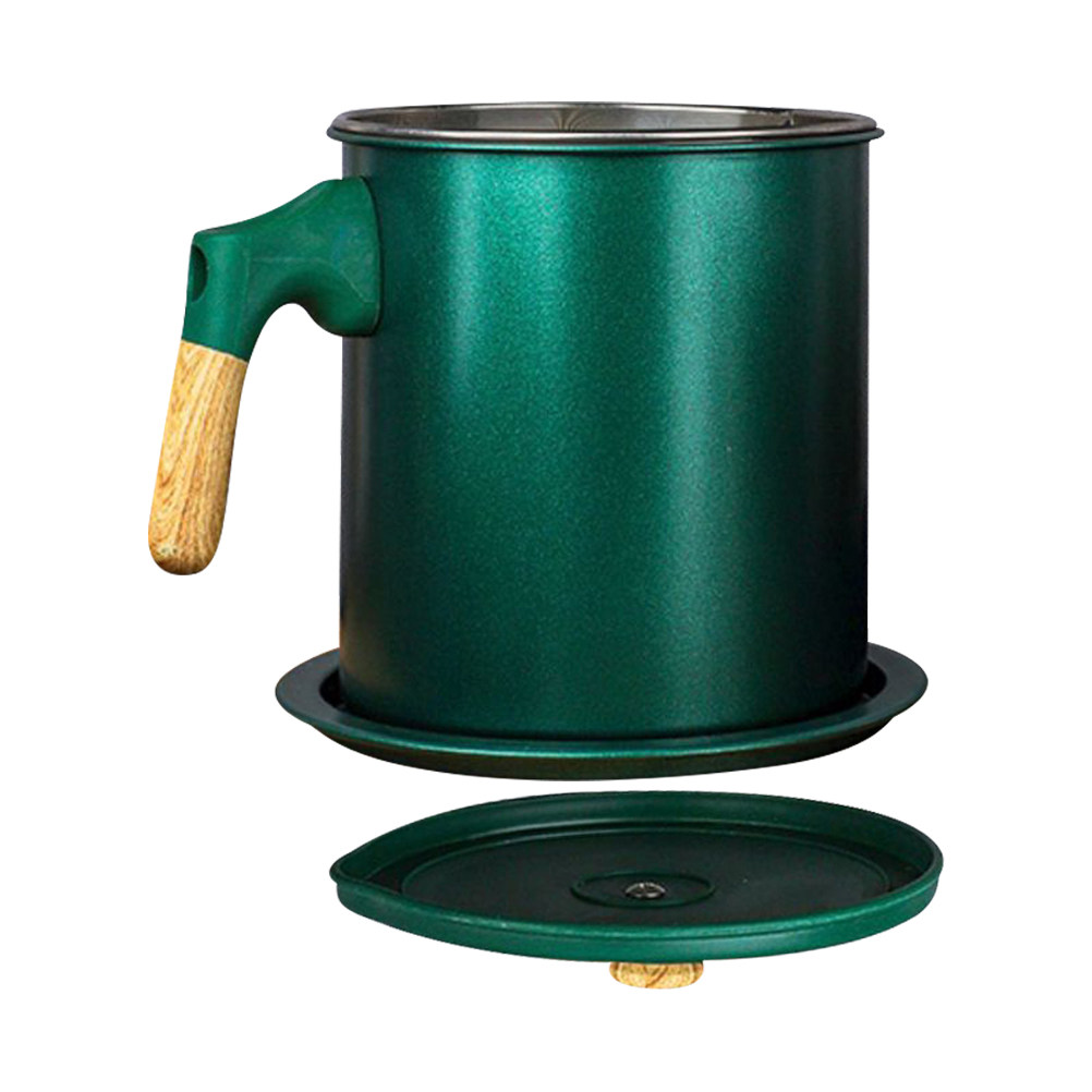 Pote de Óleo em Aço Inoxidável - Home Cooking Oil Filter avaliação e preço