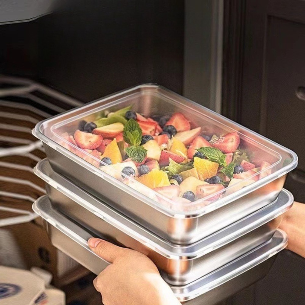 Bandeja de Servir em Aço Inoxi - Home Cooking Food avaliação e preço