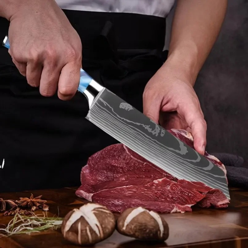 Damasco modelado laser aço jap - Home Cooking In Japanese avaliação e preço
