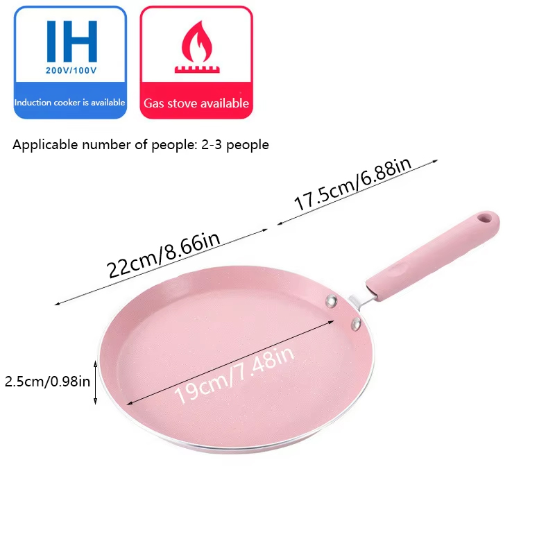 1 frigideira antiaderente rosa - Crepe Pan Nonstick avaliação e preço