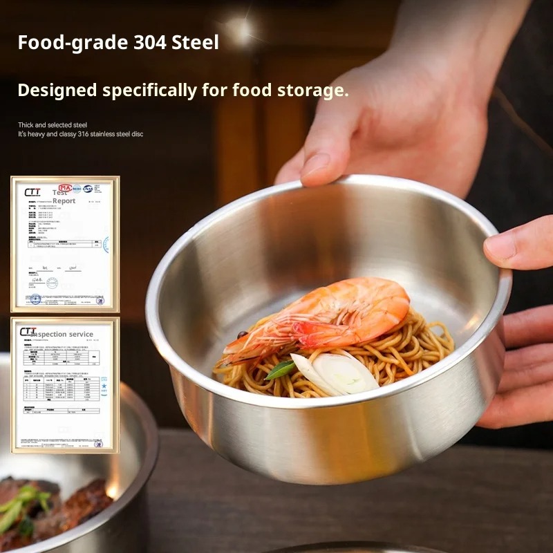 Tigela de Aço Inoxidável para  - Home Cooking Food avaliação e preço
