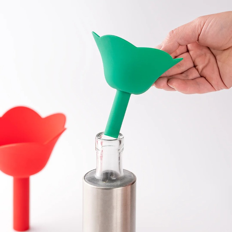 Funil de silicone criativo par - Home Cooking Oil avaliação e preço