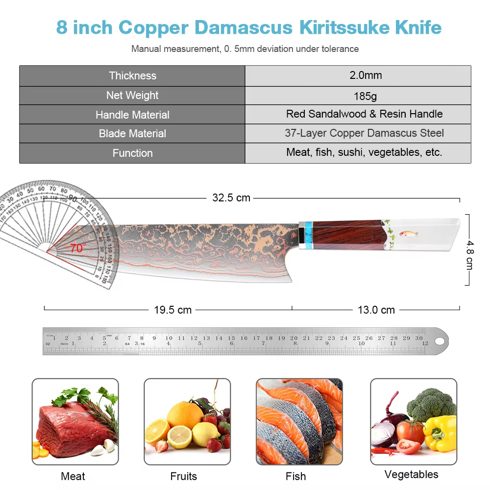 Faca de chef Kiritsuke, 8 tama - Home Cooking In Japanese avaliação e preço