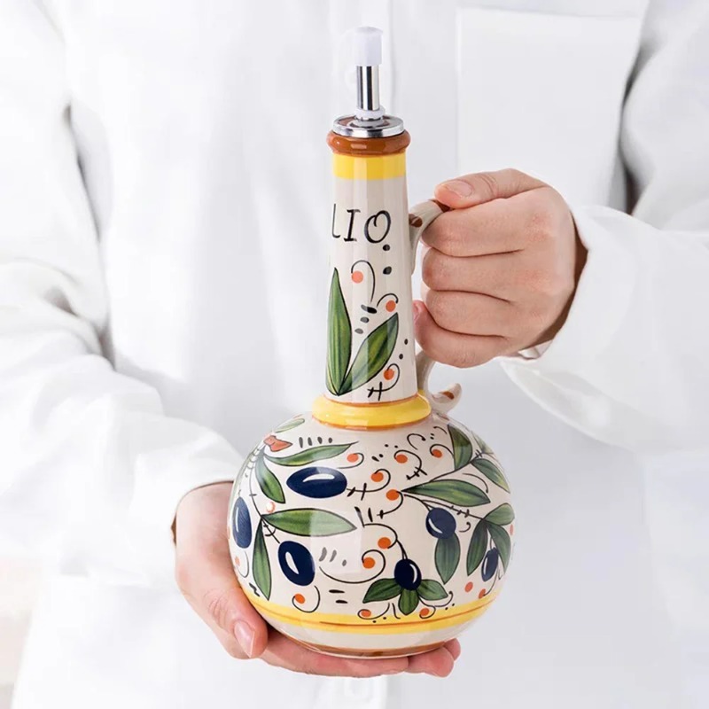 Garrafa de Óleo de Cerâmica, G - Home Cooking Oil avaliação e preço