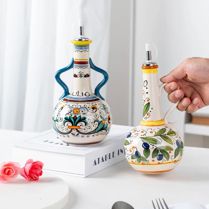 Garrafa de Óleo de Cerâmica, G - Home Cooking Oil avaliação e preço